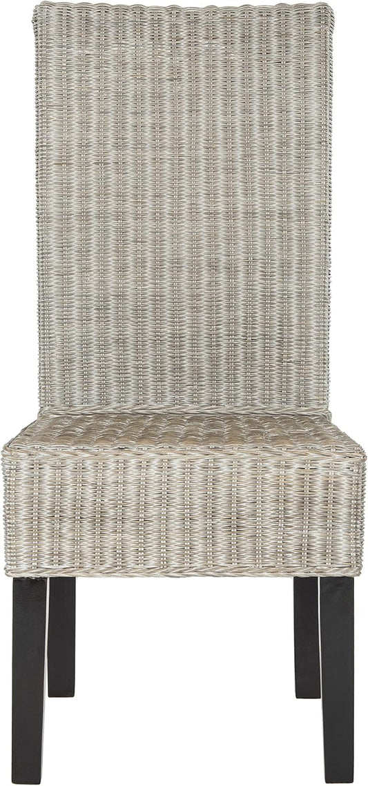 Home Collection Arjun Grey Wicker 18-Inch Dining Chair-1