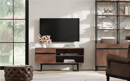 Sleek 100 Inch TV Stand with Storage-1