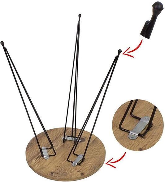 Grey Pine Wood Nesting End Tables Set of 3-1