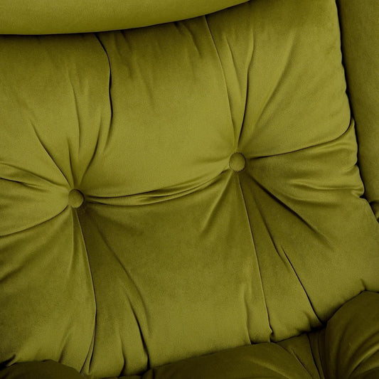 Blue Modern Lounge Chair with Footrest-1