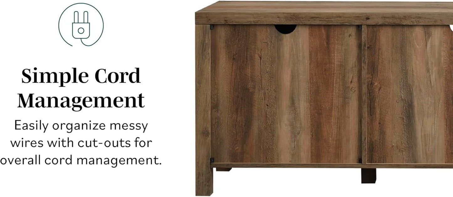 Rustic Oak TV Stand for 70/80 Inch TVs-3