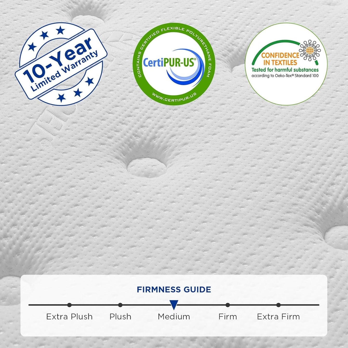 Full Hybrid Mattress, 8 Inch, Medium-Firm, Gel Memory Foam-2