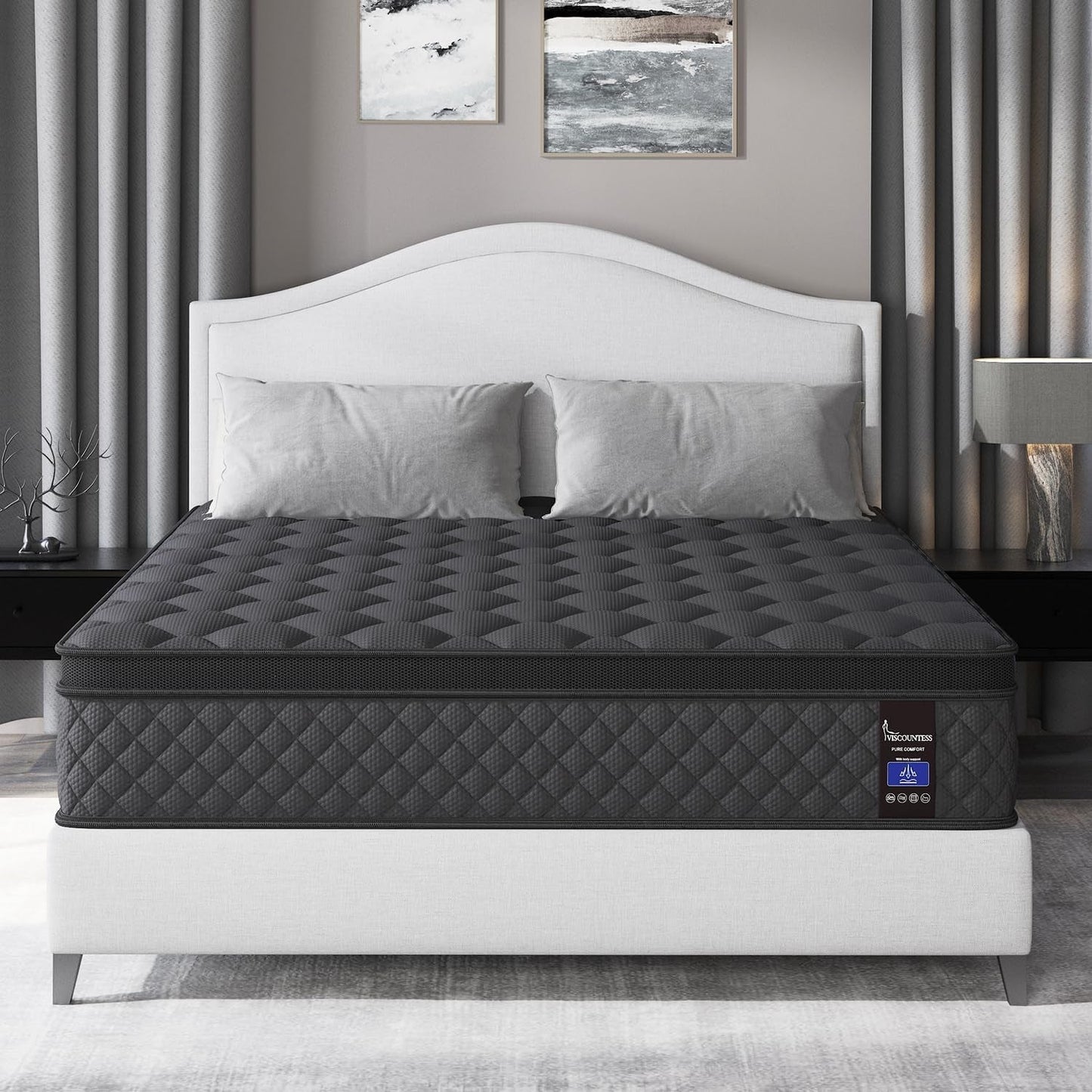 Full Hybrid Mattress, 12 Inch, Medium-Firm, Euro Top-0