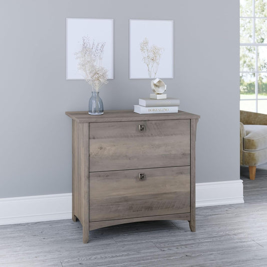 Bush Furniture Salinas 2 Drawer Lateral File Cabinet in Driftwood Gray-1