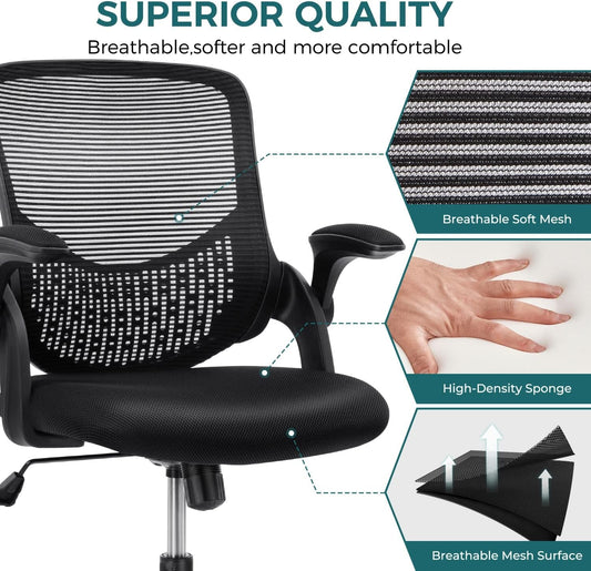 Ergonomic Swivel Task Chair for Home Office-1