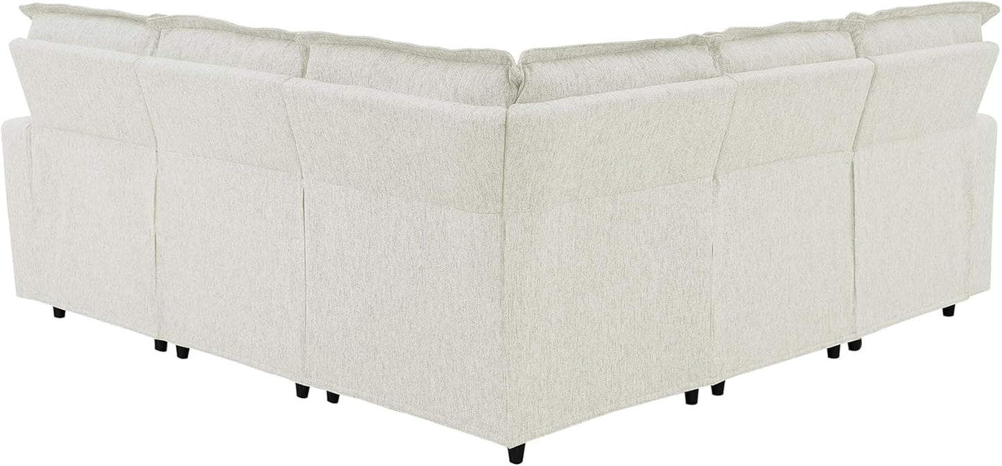 Symmetrical Power Reclining Sectional Sofa L-Shaped-4