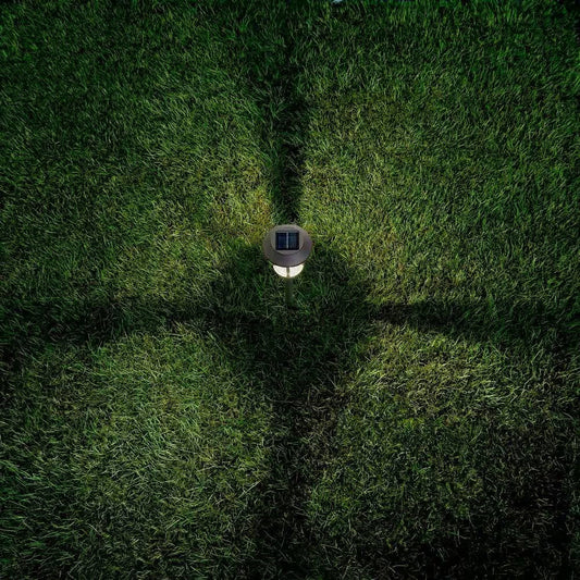 4 Pack - Gold Outdoor Solar LED Light Set - Weather-Resistant Path Yard Lighting-1