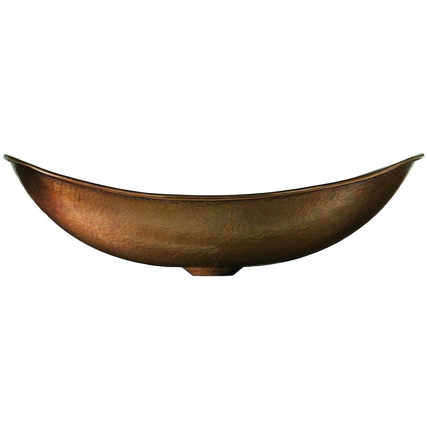 Hammered Copper Bath Vessel Sink Oval 19 x 14 inch-2