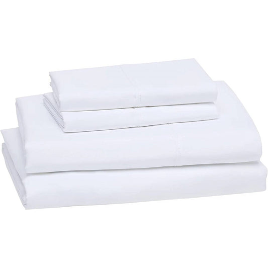 Full 4-Piece Egyptian 100-Percent Cotton 1000 Thread Count Sheet Set - White-1