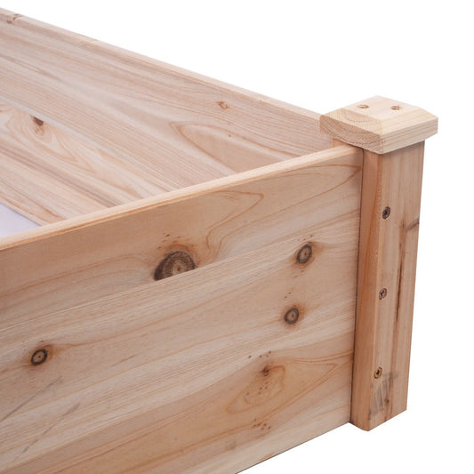 Solid Wood 8 ft x 2 ft Raised Garden Bed Planter-1