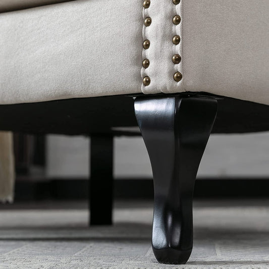 2 Comfy Mid-Century Modern Accent Chairs Set-1