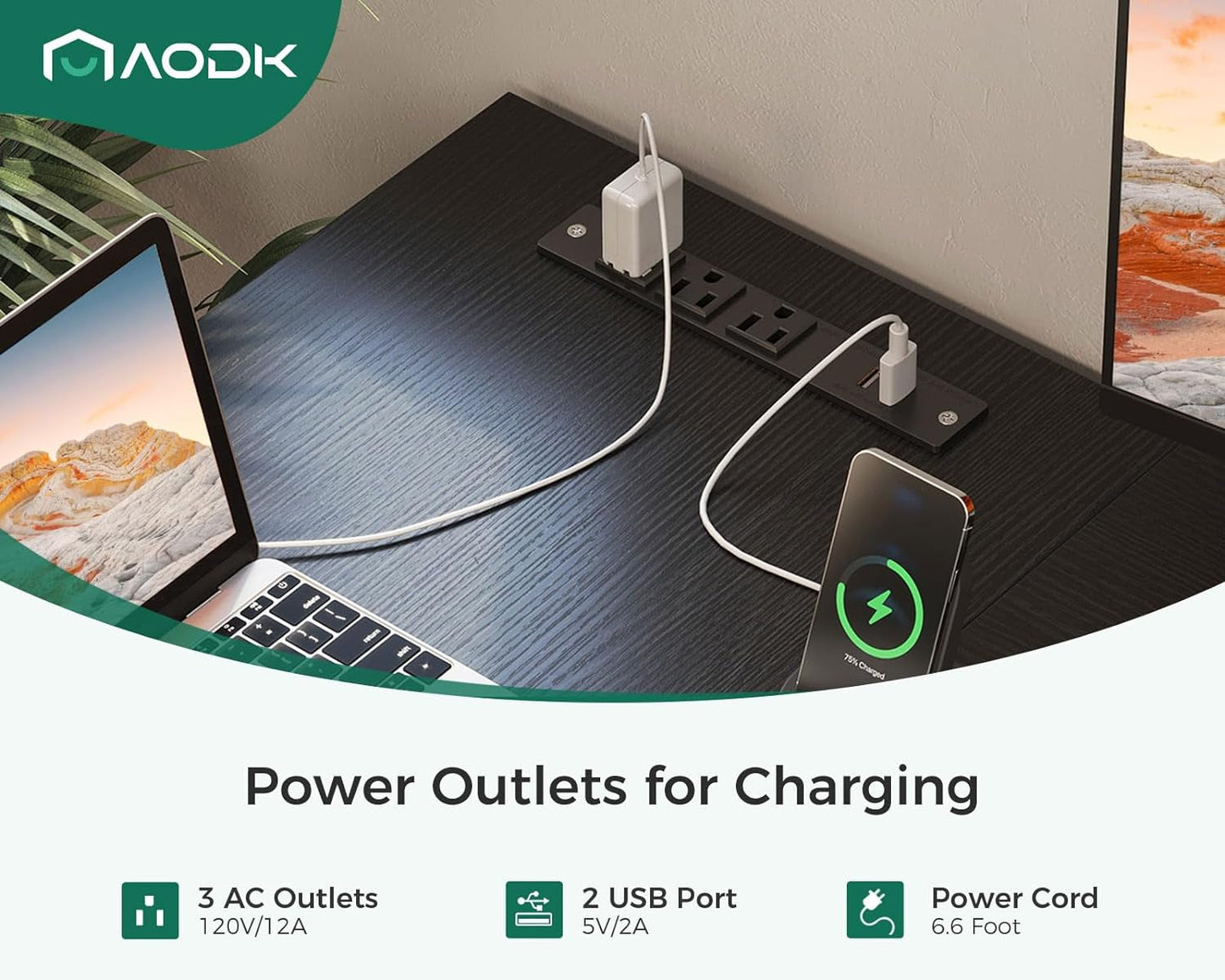 L Shaped Gaming Desk with 4 Drawers, 53" Reversible Home Office Desks with Power Outlets, L Shaped Computer Desk with USB Charging Port and Host Stand, Corner Desk, Easy to Assemble, Black-4