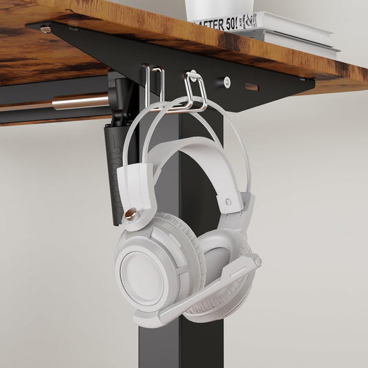 Electric Standing Desk Adjustable Height, Stand up Home Office Desk, 40X24 Inches Sit Stand Desk with Memory Preset, Rustic Brown-1