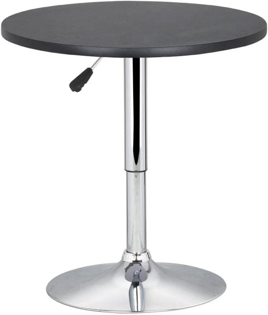Black Adjustable MDF Top Bar Table-1