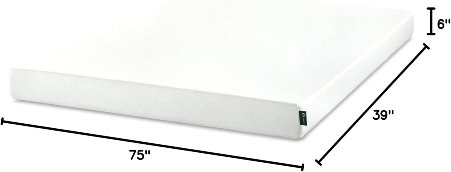 Twin Green Tea Memory Foam Mattress Medium-Firm, Fiberglass-Free-1