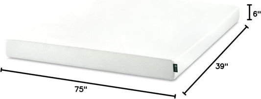 Twin Green Tea Memory Foam Mattress Medium-Firm, Fiberglass-Free-1