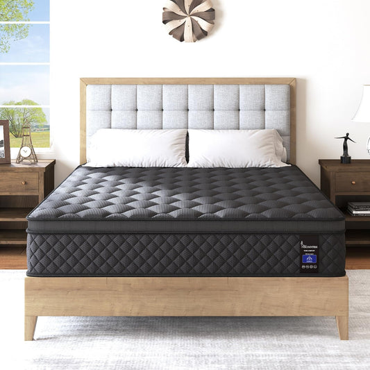 Full Hybrid Mattress, 12 Inch, Medium-Firm, Euro Top-1