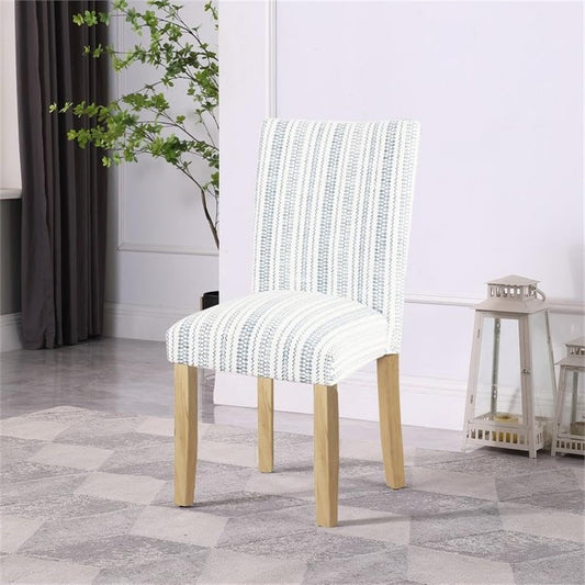 Classic Parsons Dining Chair -Blue Farmhouse Stripe (Set of 2)-1
