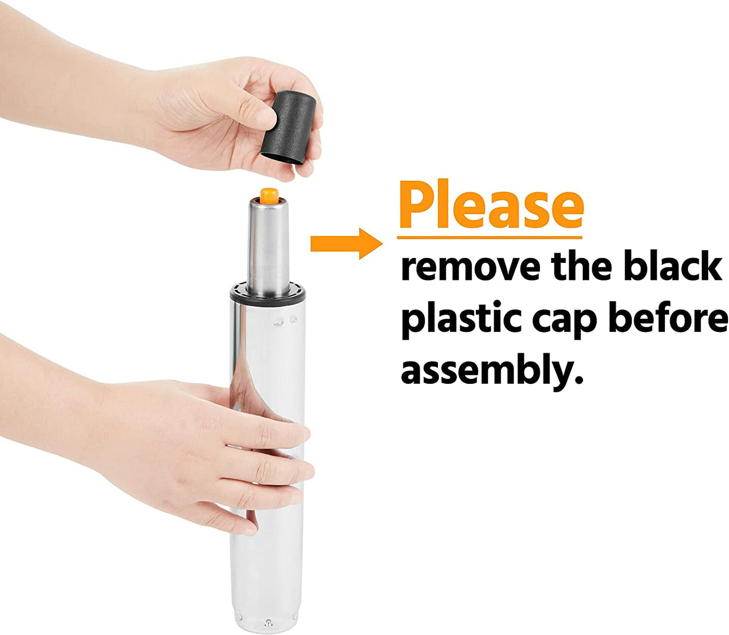 Modern Brown Leather Office Chair with Casters-4