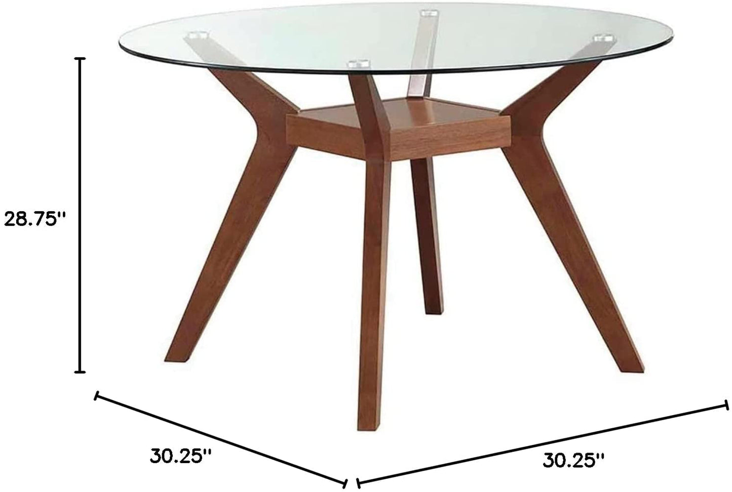 Paxton Mid Century Modern Wood Table Base Only-4