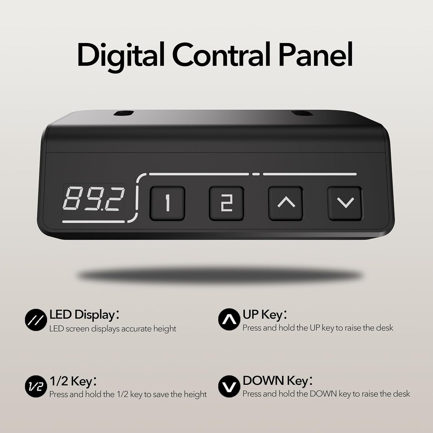 Electric Standing Desk Adjustable Height, Stand up Home Office Desk, 40X24 Inches Sit Stand Desk with Memory Preset, Rustic Brown-4