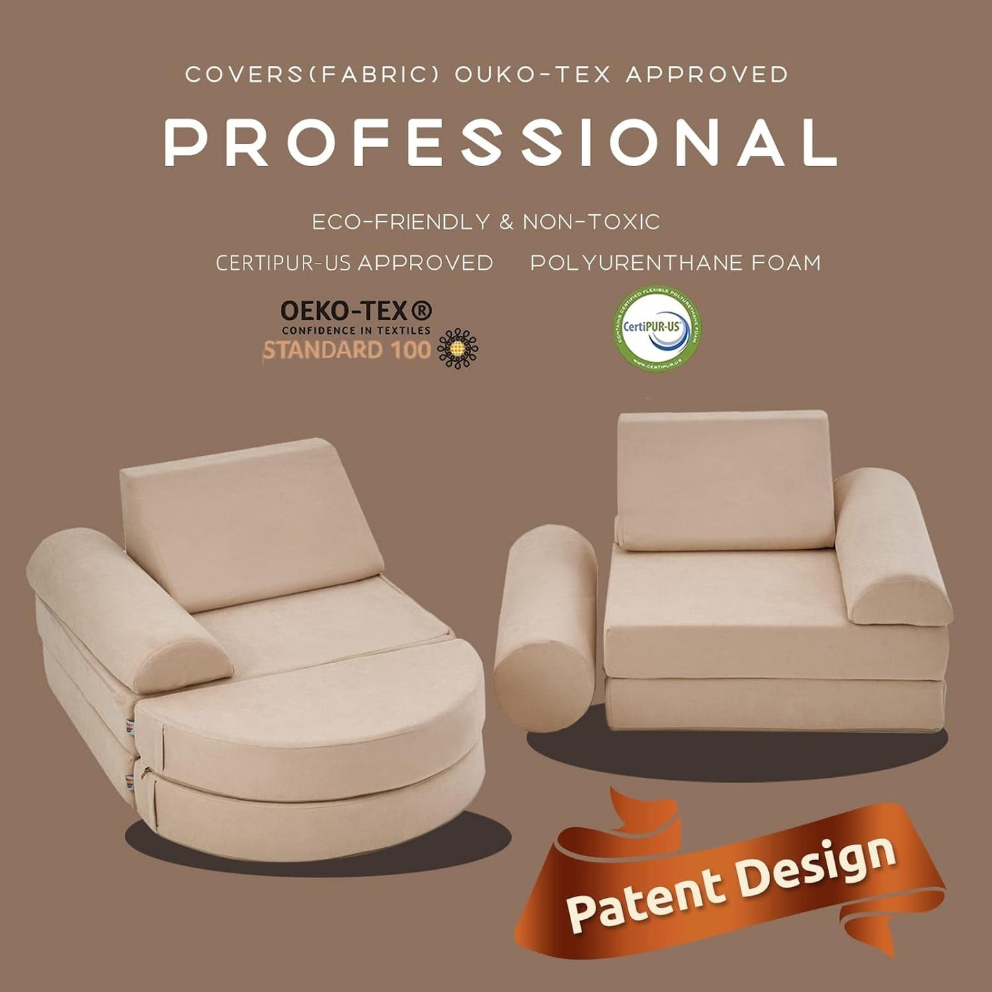 14PCS Kids Luxury Play Couch Modular Foam-4