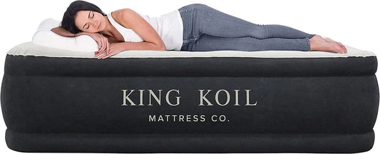 Queen Air Mattress, 20 Inch, Built-In Pump, Waterproof-1