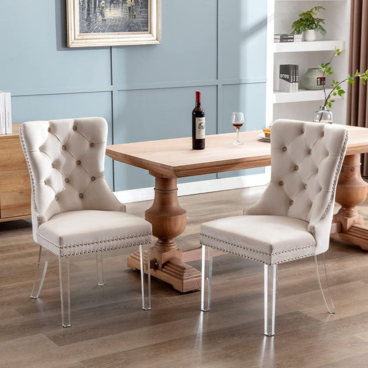 Velvet Dining Chairs Set of 4-1