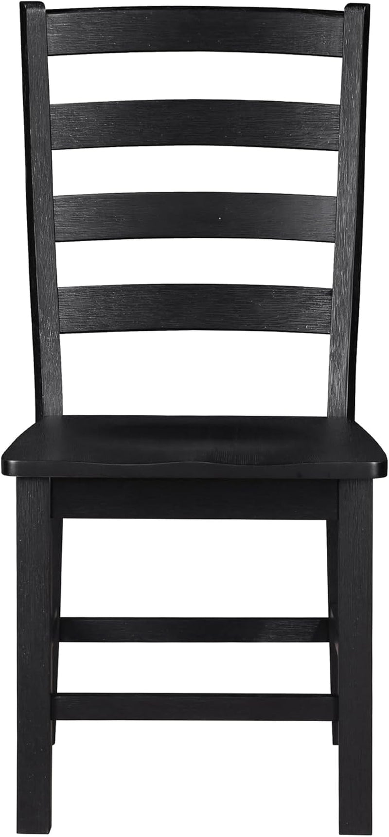 Dining Chairs Set of 2, Dining Chairs with Solid Wood Legs and Footrest, High Ladder Back Farmhouse Dining Chairs, Wooden Dining Room Chairs, Black-4