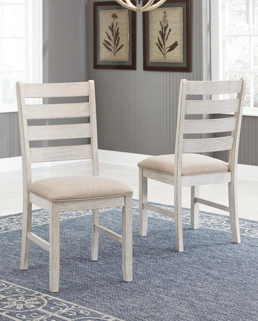 Skempton Modern Farmhouse Dining Room Chair, 2 Count, Whitewash-1