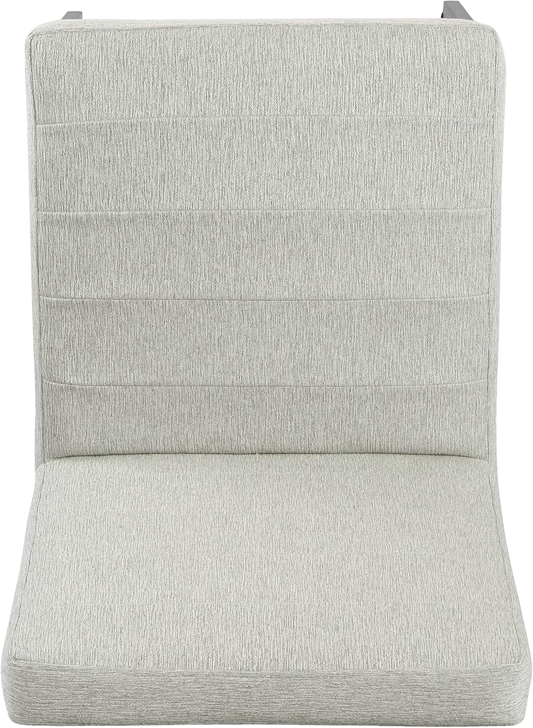 Channeled Metal Dining Chair - Sustainable Gray Woven (Single Pack)-4