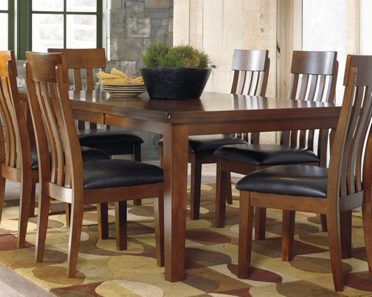 Ralene Traditional Dining Room Extension Table, Medium Brown-1