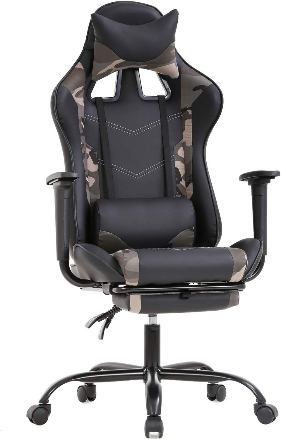 Ergonomic Office Chair PC Gaming Chair Cheap Desk Chair PU Leather Executive Rolling Swivel Chair Computer Lumbar Support for Women, Men-0