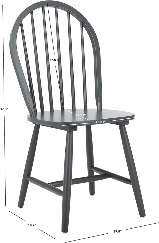 Home Camden 18-Inch Farmhouse Black Spindle Back-1