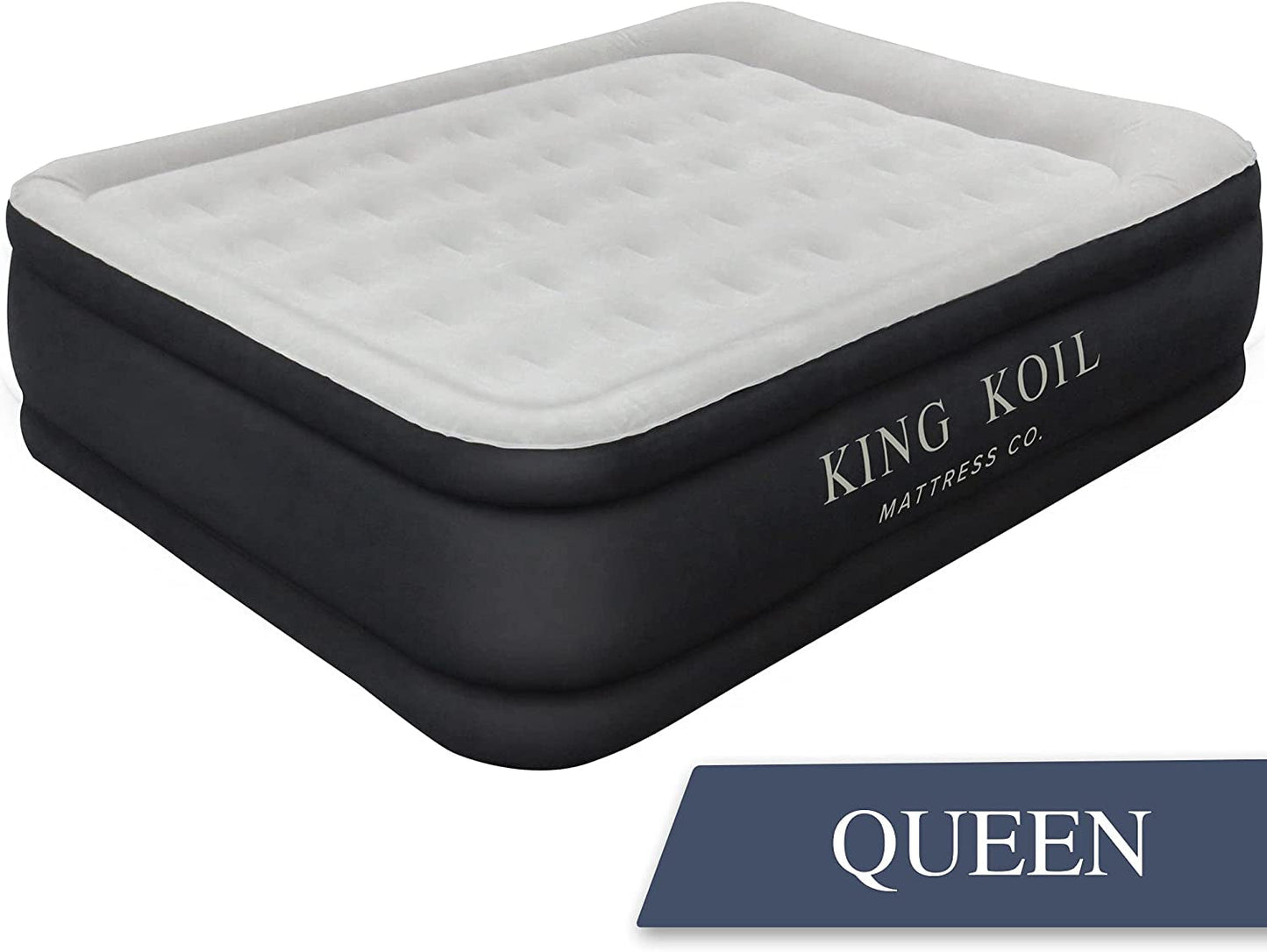 Queen Air Mattress, 20 Inch, Built-In Pump, Waterproof-2