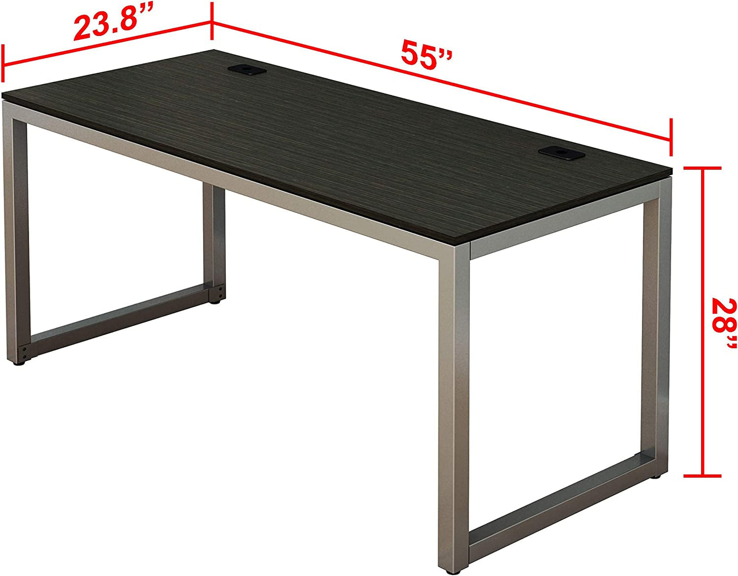 55-Inch Espresso Computer Desk for Home Office-3