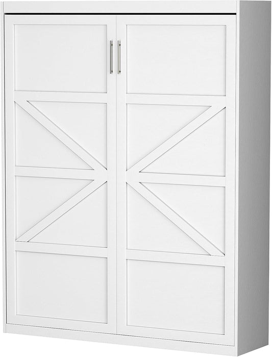 White Queen Murphy Wall Bed Space Saving-1