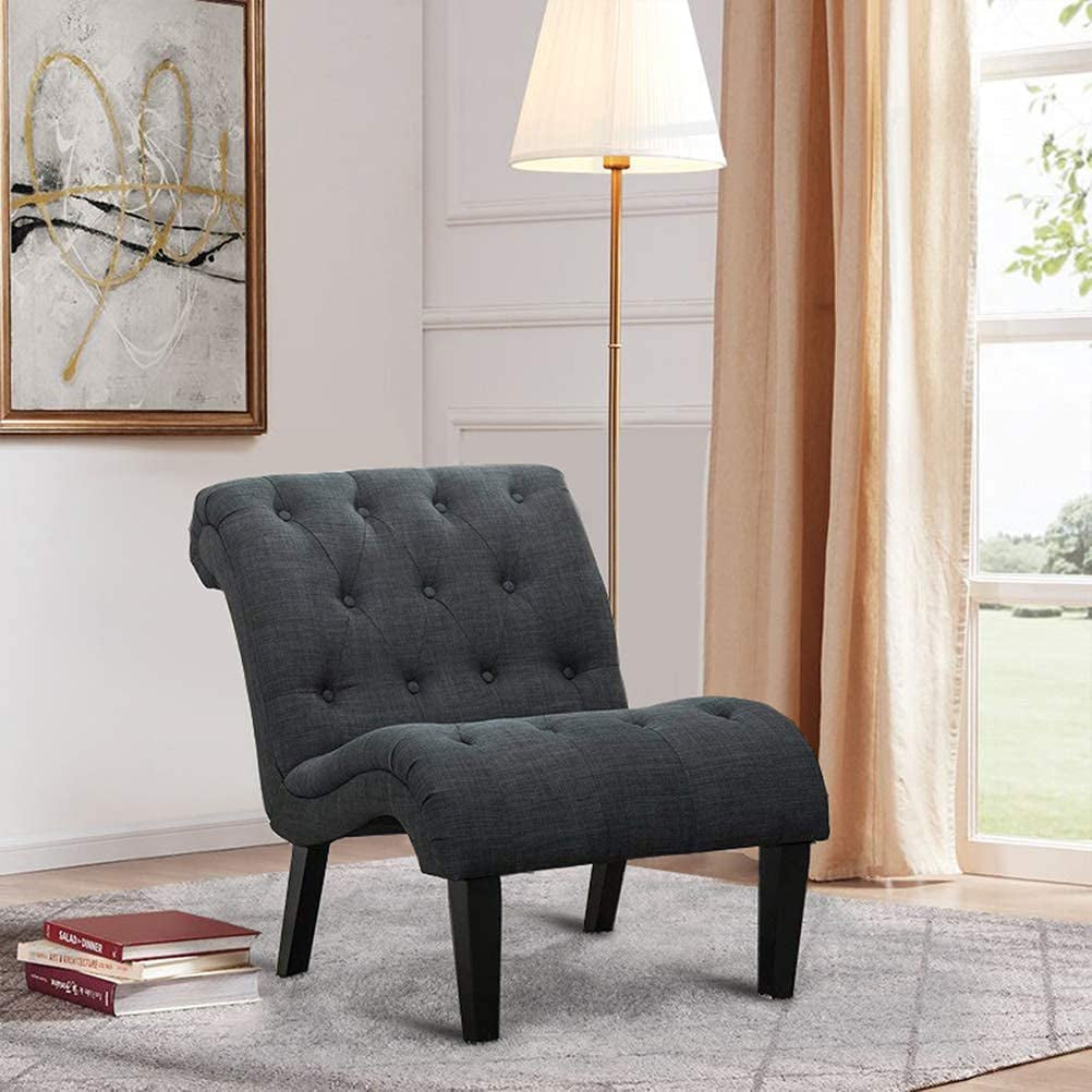 Button Tufted Slipper Chair for Any Room-4