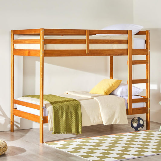 Modern Twin-Size Children'S Bed Frame Bedroom, Twin-Size, Caramel-1