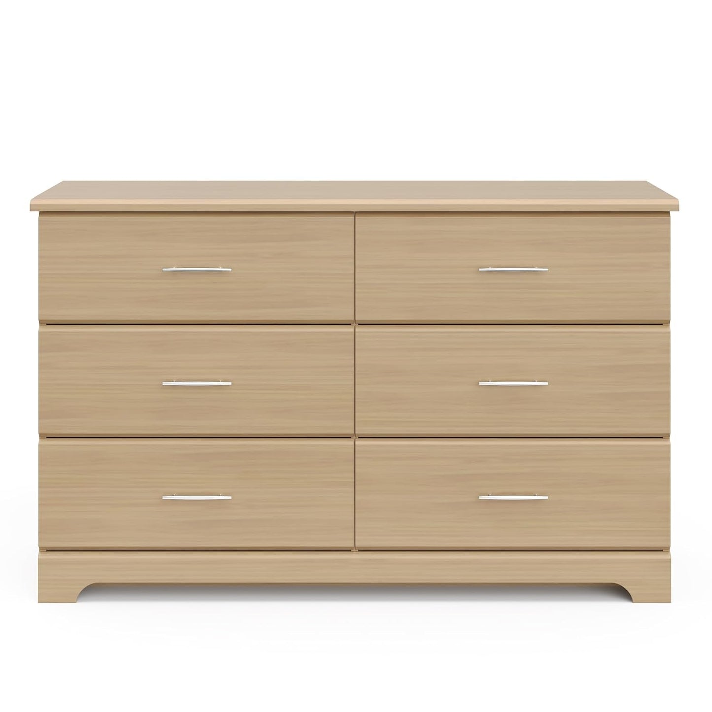Brookside 6 Drawer Double Dresser (Driftwood) – Dresser for Nursery, 6 Drawer Dresser, Kids Dresser, Nursery Dresser Drawer Organizer, Chest of Drawers-4
