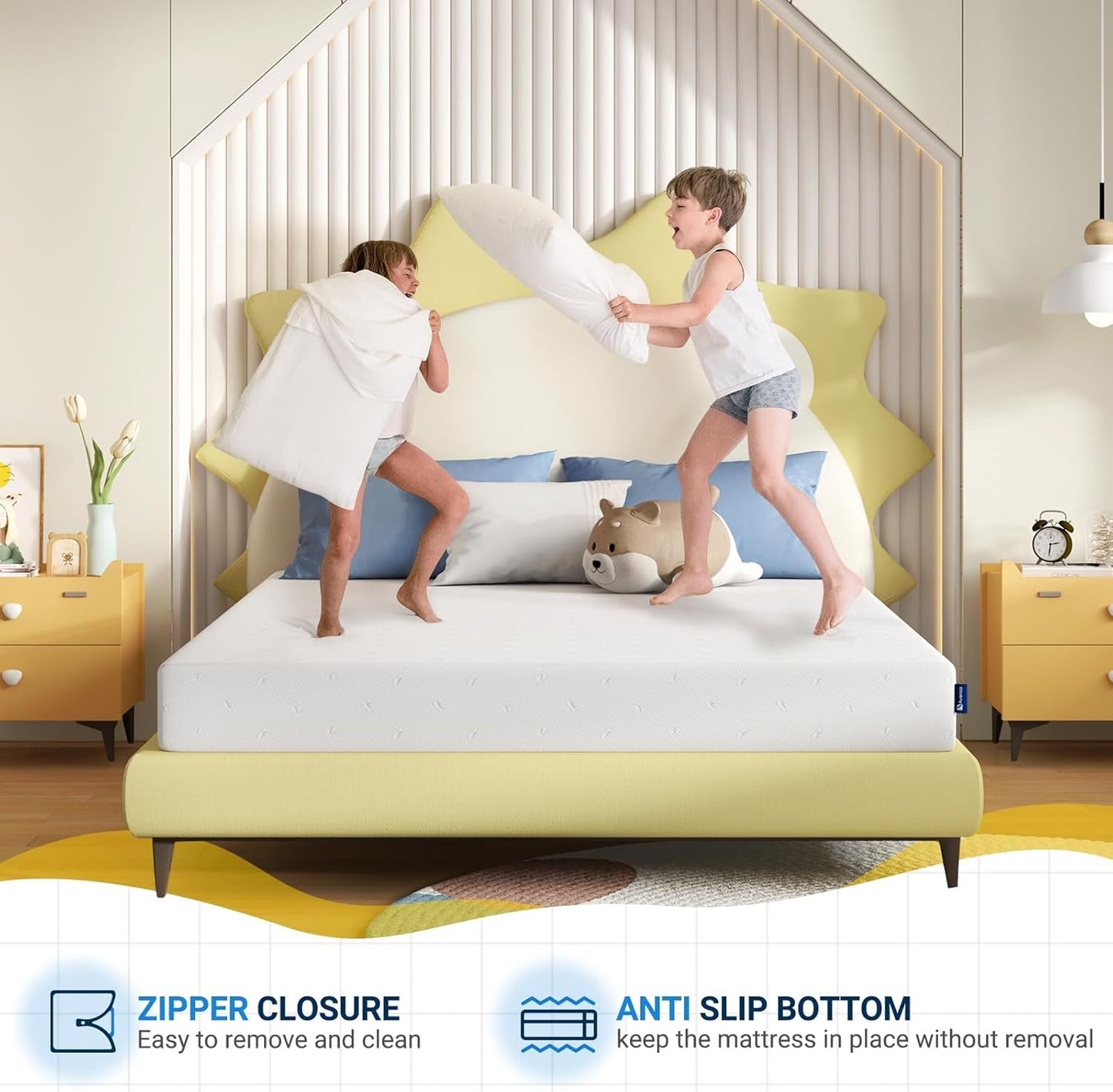 Twin Memory Foam Mattress Medium-Firm, 8", CertiPUR-US Certified-2