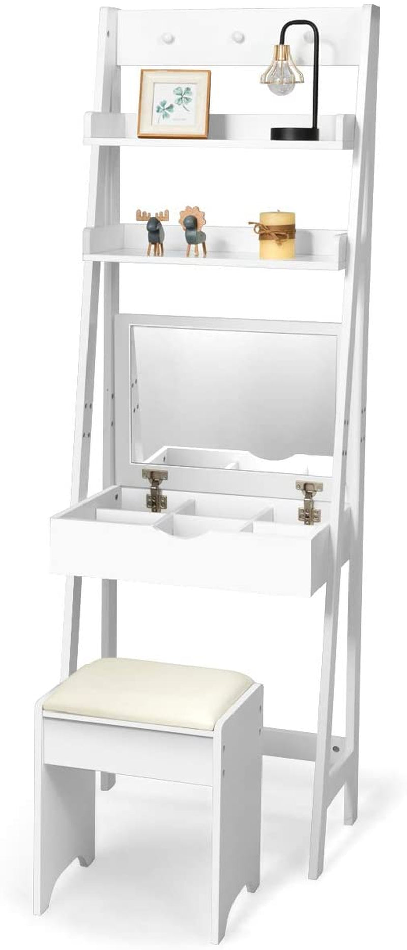 3-In-1 Vanity Set with Flip Top Mirror-1