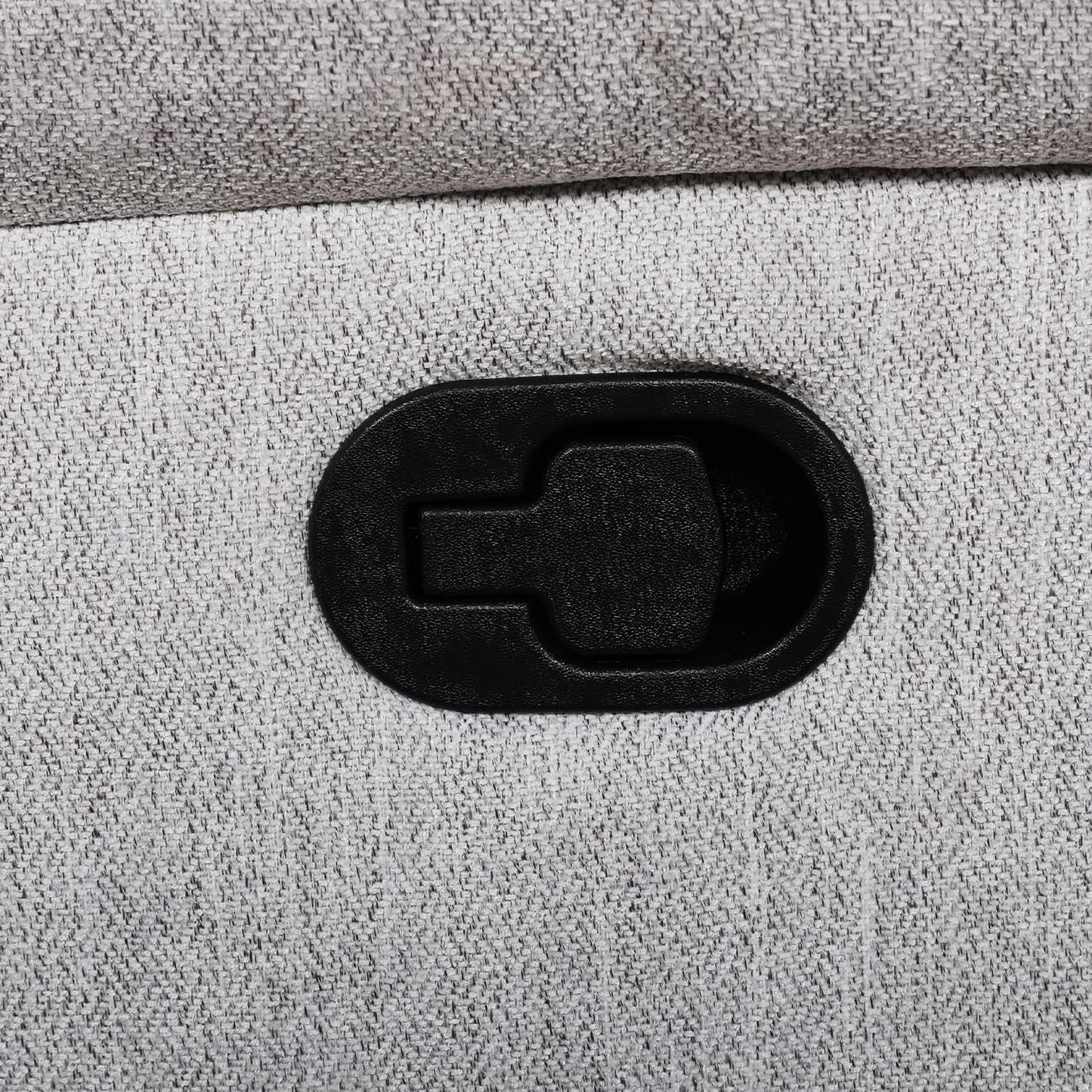 Recliner Sofa Set for Living Room Furniture Set, Reclining Sofa and Loveseat Set for Reclinier Sofa with Drop down Table/Double Recliner Loveseat with Storage Console/Grey Linen-4