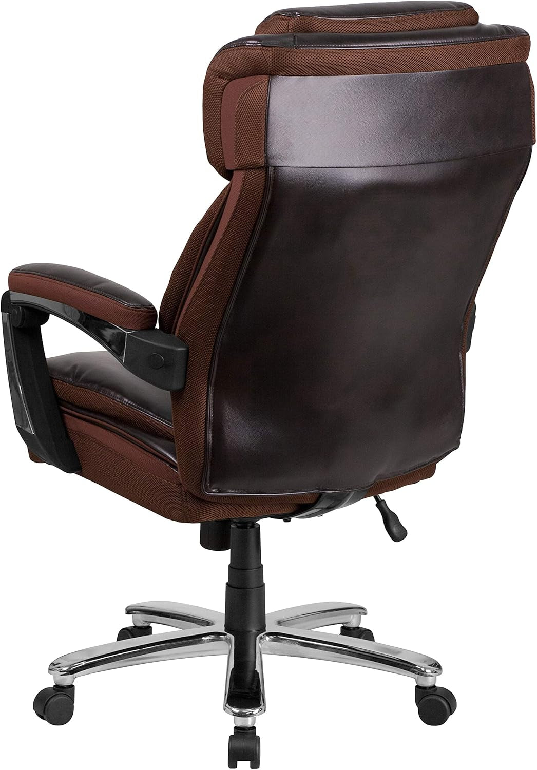 Hercules Series High-Back Swivel Leathersoft Office Chair, Ergonomic Executive Chair with Headrest and Adjustable Height, Brown-4