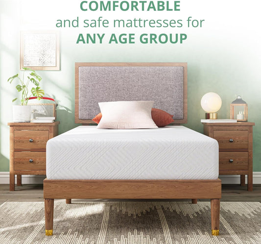 Twin Green Tea Memory Foam Mattress 6", CertiPUR-US Certified-1