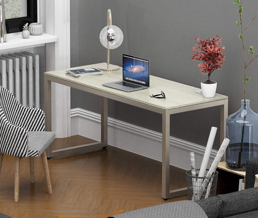Home Office 55-Inch Large Computer Desk, Maple-1