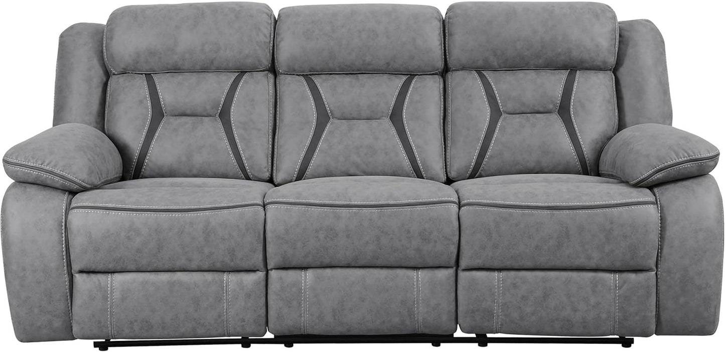 Coaster Higgins 3-Piece Motion Sofa Set, Grey-4