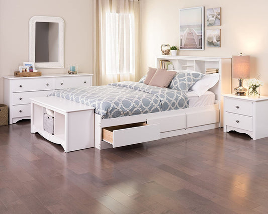 Coffee Brown/Dark Walnut Tall Dresser with 4 Removable Fabric Bins-1