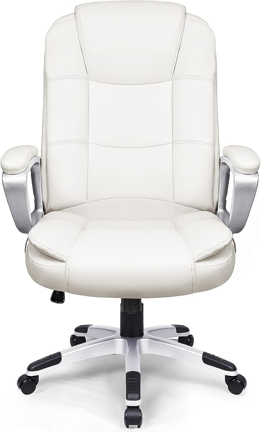 Home Office Chair, 400LBS Big and Tall Chair Heavy Duty Design, Ergonomic High Back Cushion Lumbar Back Support, Computer Desk Chair, Adjustable Executive Leather Chair with Armrest-0