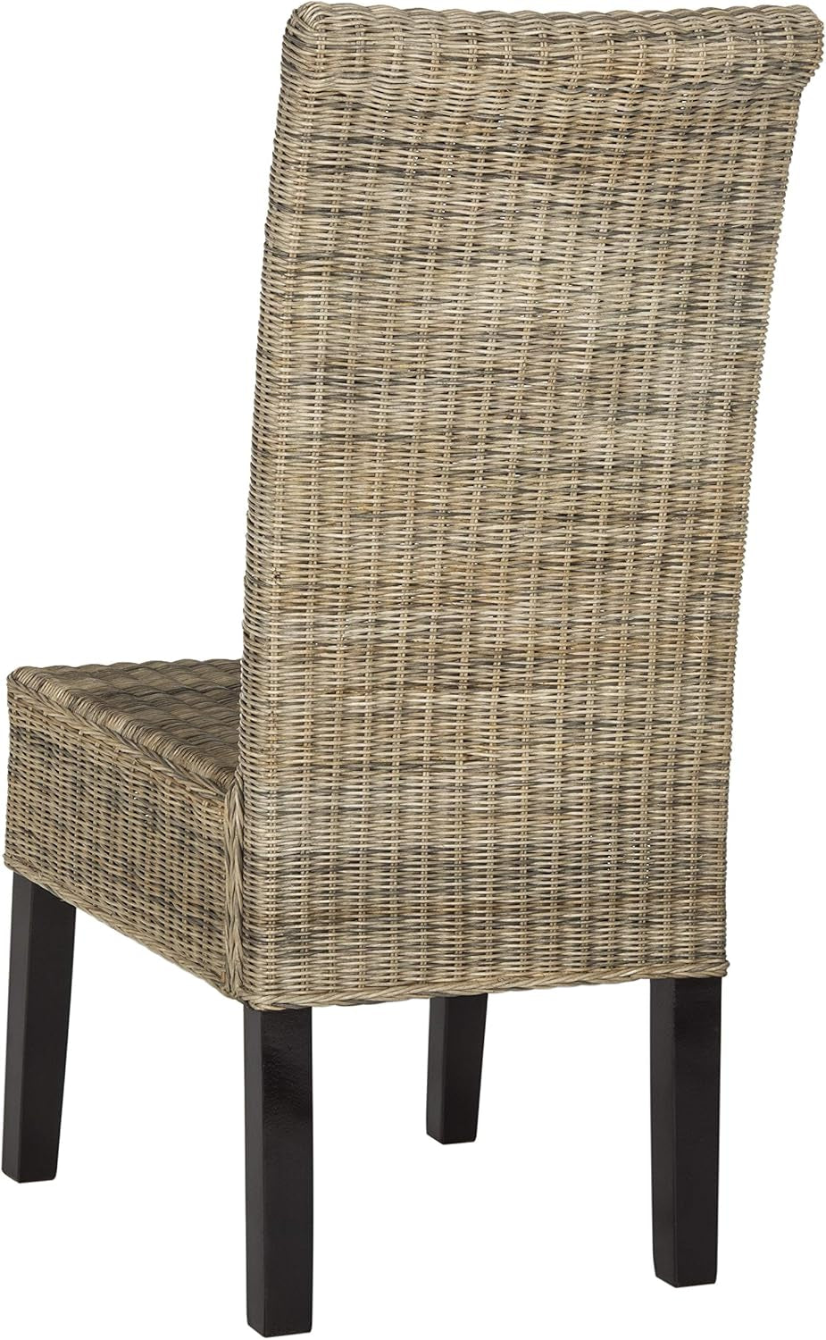 Home Collection Arjun Grey Wicker 18-Inch Dining Chair-3